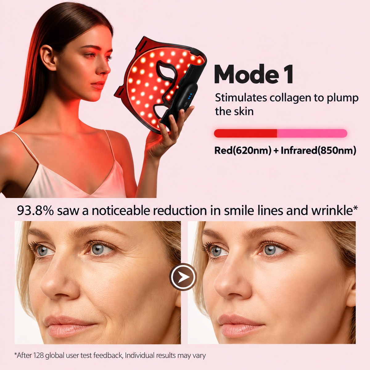 Nexalure Wireless LED Face Mask