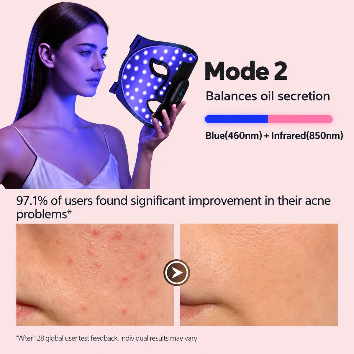 Nexalure Wireless LED Face Mask