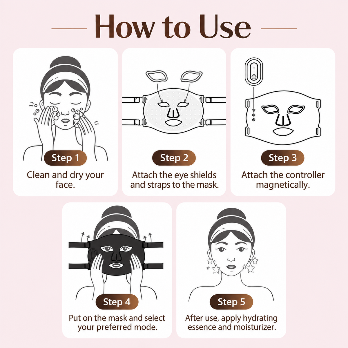 Nexalure Wireless LED Face Mask
