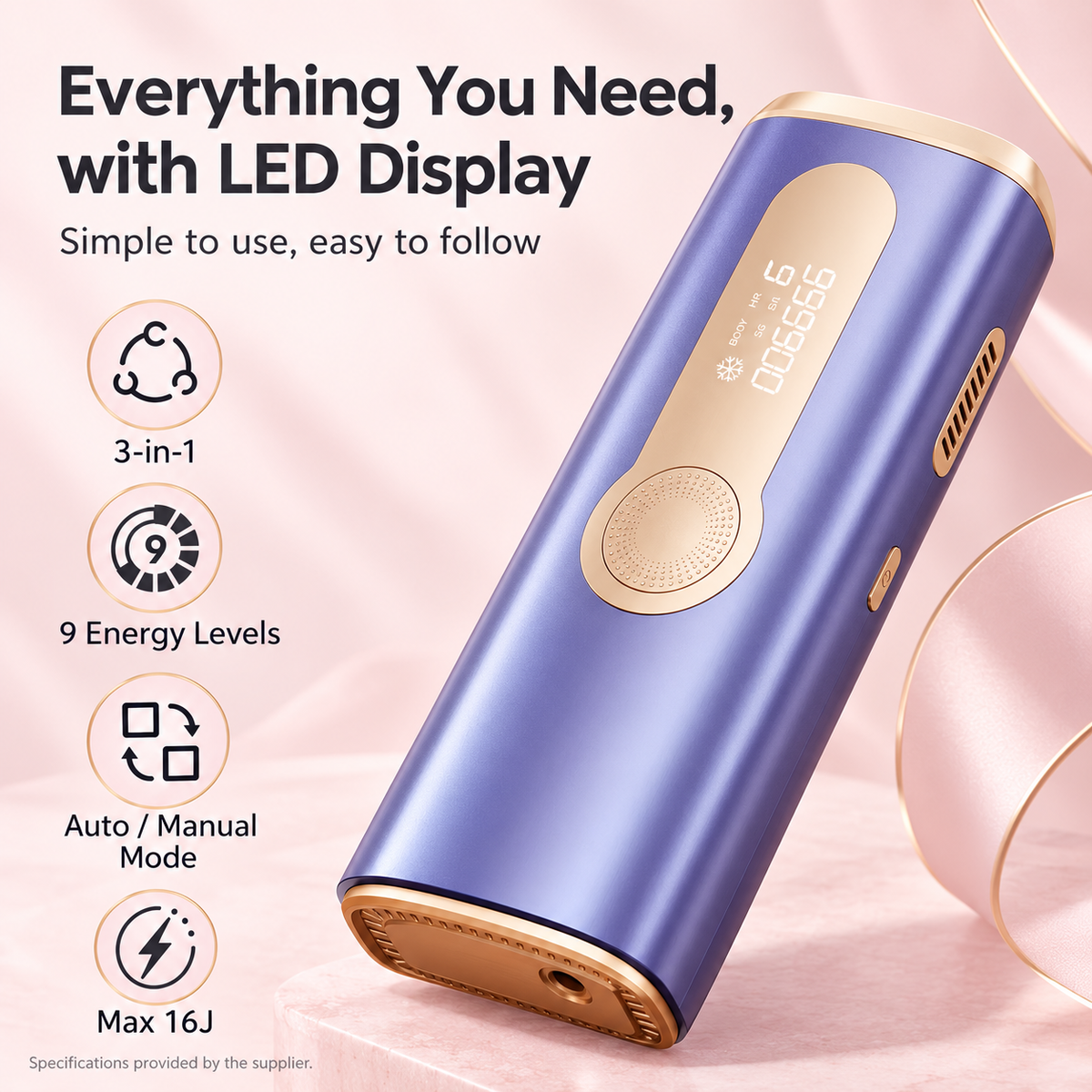 Nexalure Ice-Cooling IPL Hair Removal Device